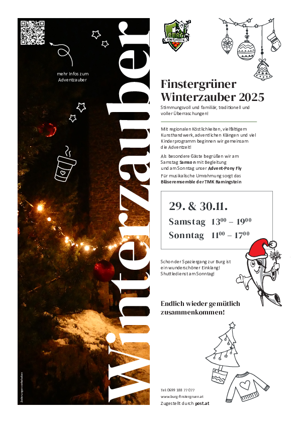 Postwurf Winterzauber